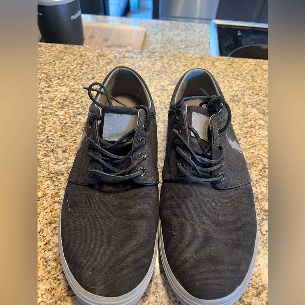 Black polo shoes. Used prices to match